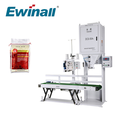 Ewinall DCS-50A1 5kg 10kg 15kg 25kg Maszyna do pakowania ryżu z szyciem przenośnikowym