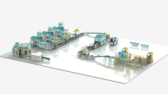 0,6 MPa Trójfazowy robotyczny paletyzator próżniowy Big Bag Food Automatic Packing Line