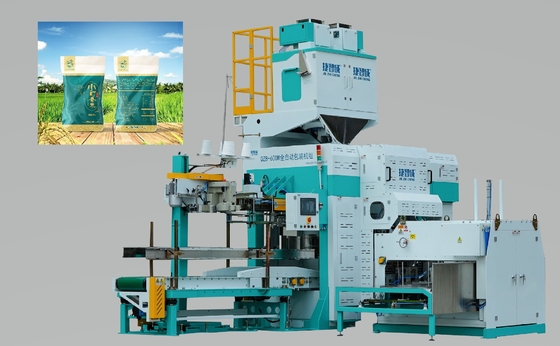 Paletyzacja w pełni automatyczna maszyna do pakowania ryżu 5,5 kW 25 kg do 50 kg